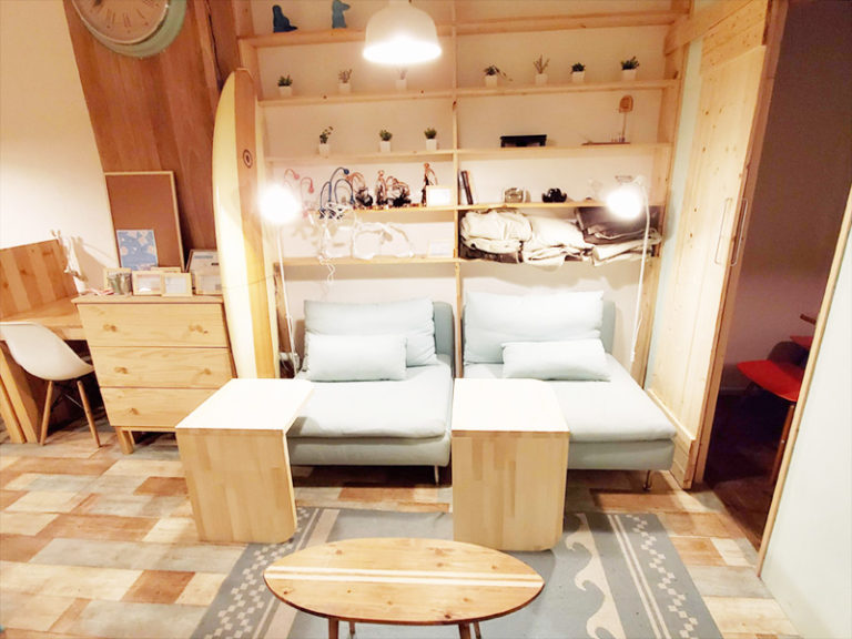 くつろげるソファー席